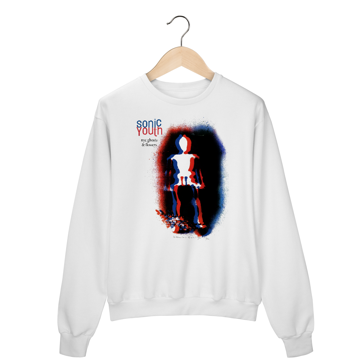 Nome do produto: Moletom Fechado Premium Sonic Youth - Nyc Ghosts & Flowers - Coleção Rock/ Alternativo