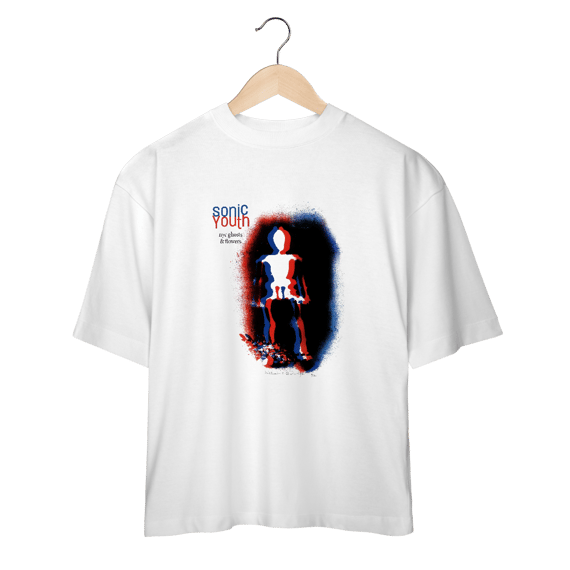 Camiseta Oversized Sonic Youth - Nyc Ghosts & Flowers - Coleção Rock/ Alternativo
