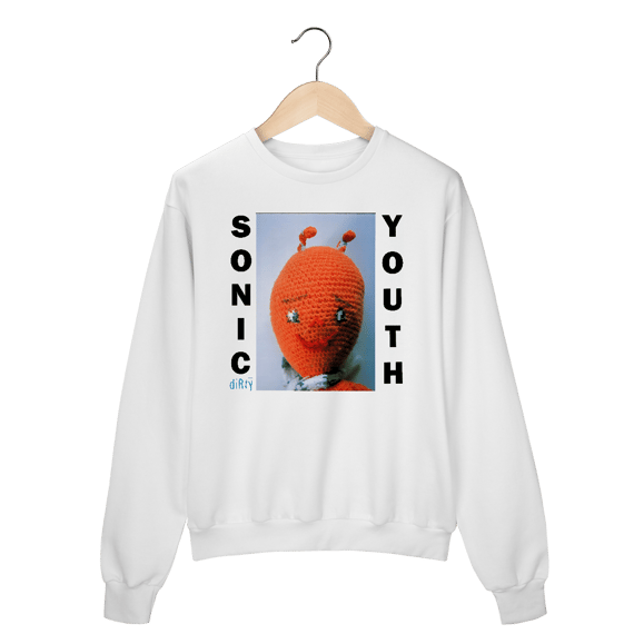 Moletom Fechado Premium Sonic Youth - Dirty - Coleção Rock/ Alternativo