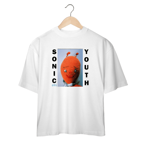 Camiseta Oversized Premium Sonic Youth - Dirty - Coleção Rock/ Alternativo