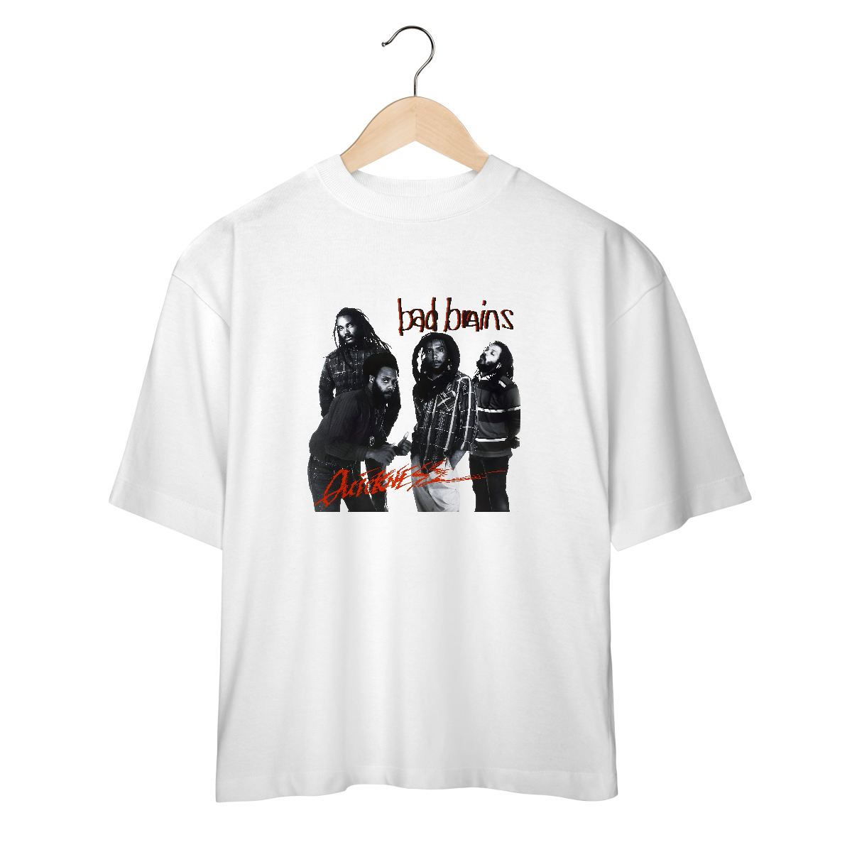 Nome do produto: Camiseta Oversized Bad Brains - Quickness - Coleção Punk/ Hardcore