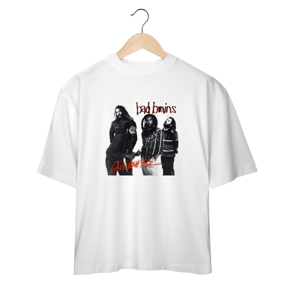 Camiseta Oversized Bad Brains - Quickness - Coleção Punk/ Hardcore