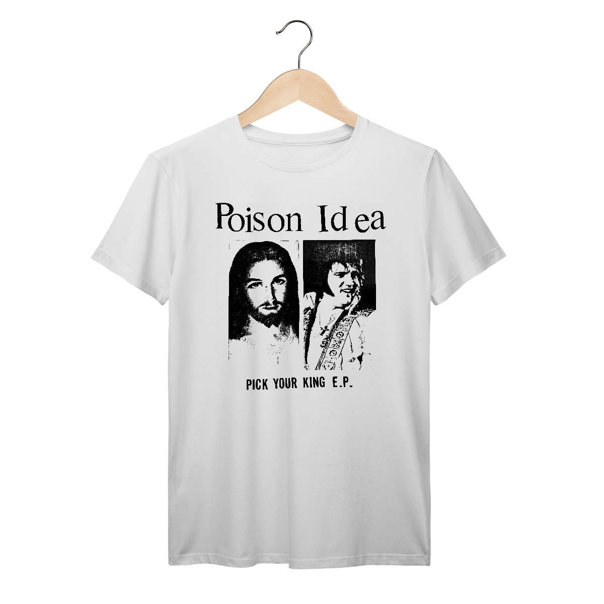 Nome do produto: Camiseta Premium Poison Idea - Pick Your King EP - Coleção Punk/ Hardcore