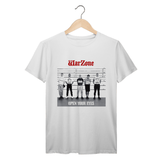Camiseta Premium Warzone - Open Your Eyes - Coleção Punk/ Hardcore