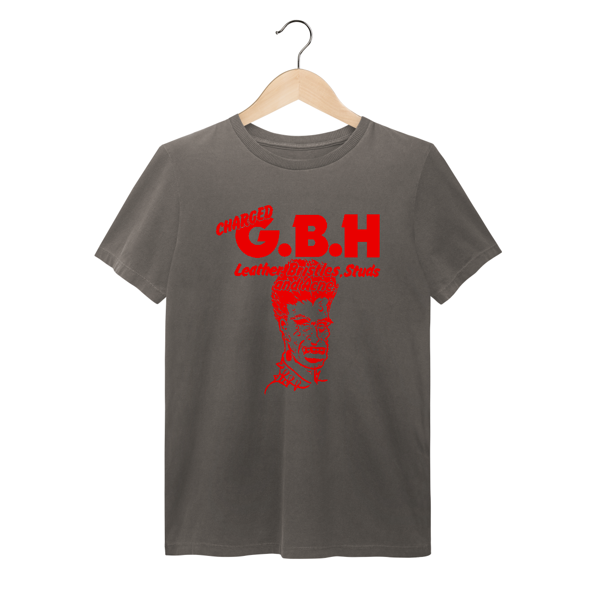 Nome do produto: Camiseta Estonada GBH - Leather, Bristles, Studs and Acne - Coleção Punk/ Hardcore
