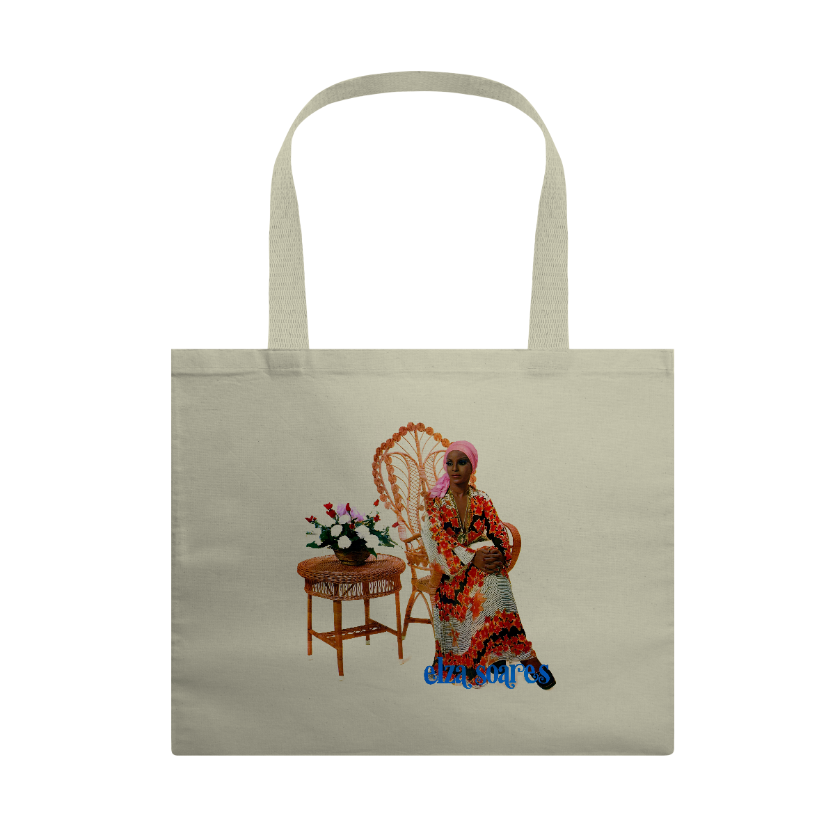 Nome do produto: Eco Bag Grande Elza Soares - Coleção Samba/ MPB