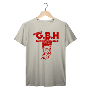 Nome do produto Camiseta Premium GBH - Leather, Bristles, Studs and Acne - Coleção Punk/ Hardcore