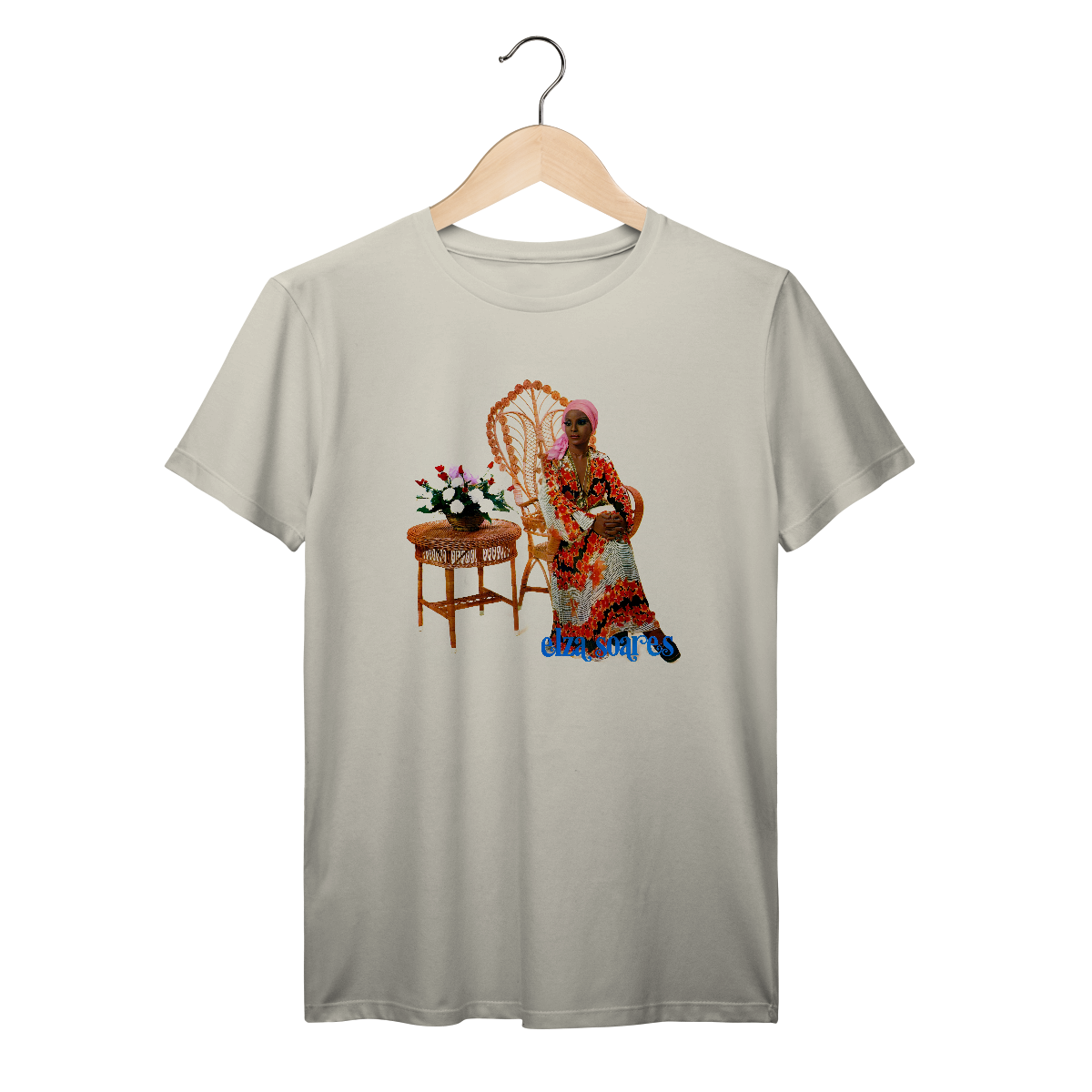 Nome do produto: Camiseta Premium Elza Soares - Coleção Samba/ MPB