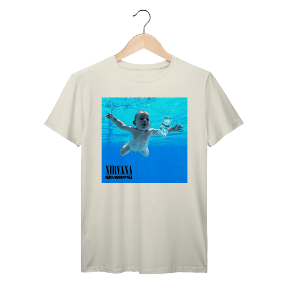 Camiseta Premium Nirvana - Nevermind - Coleção Rock