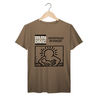 Nome do produto Camiseta Premium RUN DMC - Christmas in Hollis - Coleção Rap