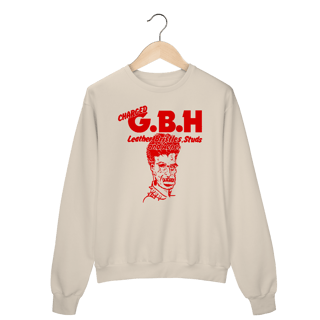 Nome do produto Moletom Fechado GBH - Leather, Bristle, Studs and Acne - Coleção Punk/ Hardcore