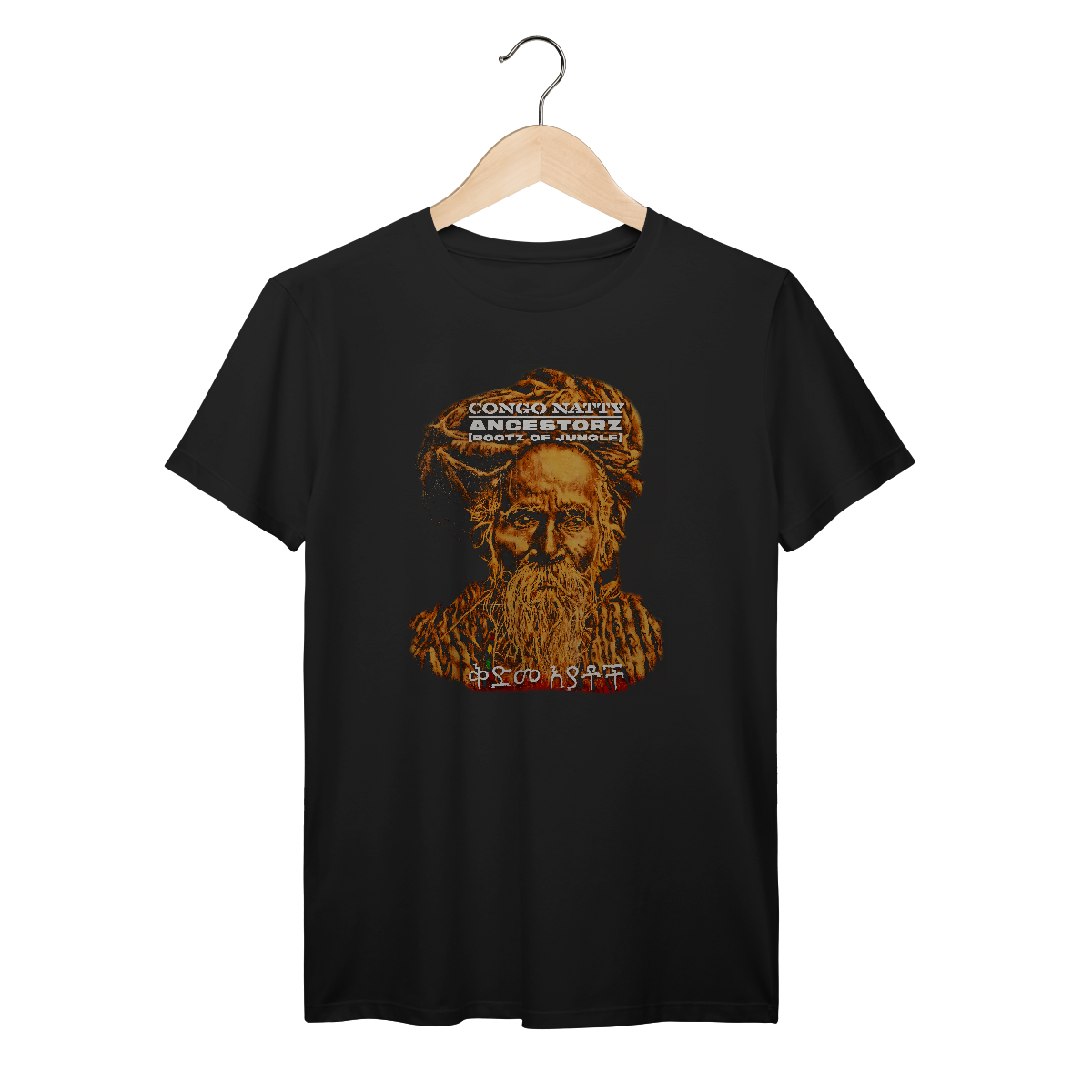 Nome do produto: Camiseta Premium Congo Natty - Ancestorz - Coleção Jungle/Drum n\' Bass