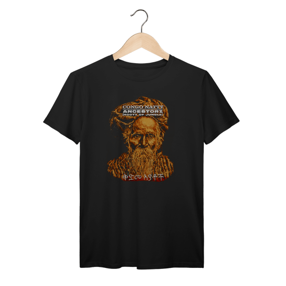 Camiseta Premium Congo Natty - Ancestorz - Coleção Jungle/Drum n' Bass