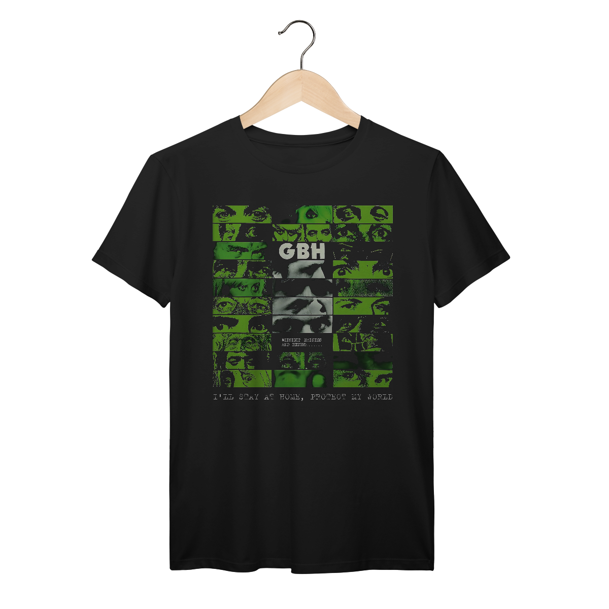 Nome do produto: Camiseta Premium GBH - Midnight Madness and Beyond... - Coleção Punk/ Hardcore