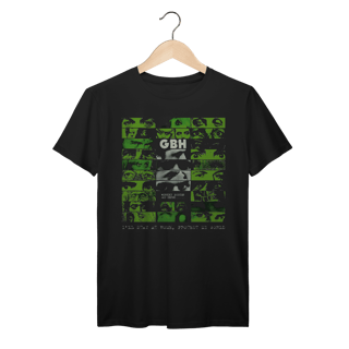 Camiseta Premium GBH - Midnight Madness and Beyond... - Coleção Punk/ Hardcore