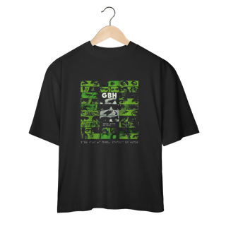 Camiseta Oversized GBH - Midnight Madness and Beyond... - Coleção Punk/ Hardcore