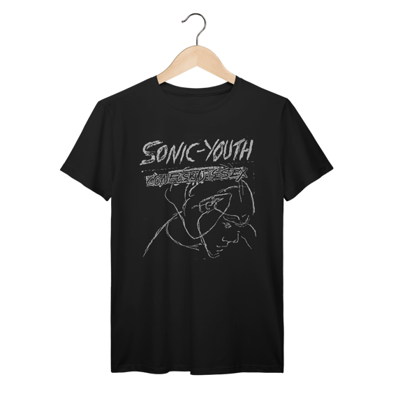 Camiseta Premium Sonic Youth - Confusion is Sex - Coleção Rock/Alternativo