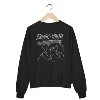 Moletom Fechado Premium Sonic Youth - Confusion is Sex - Coleção Rock/Alternativo