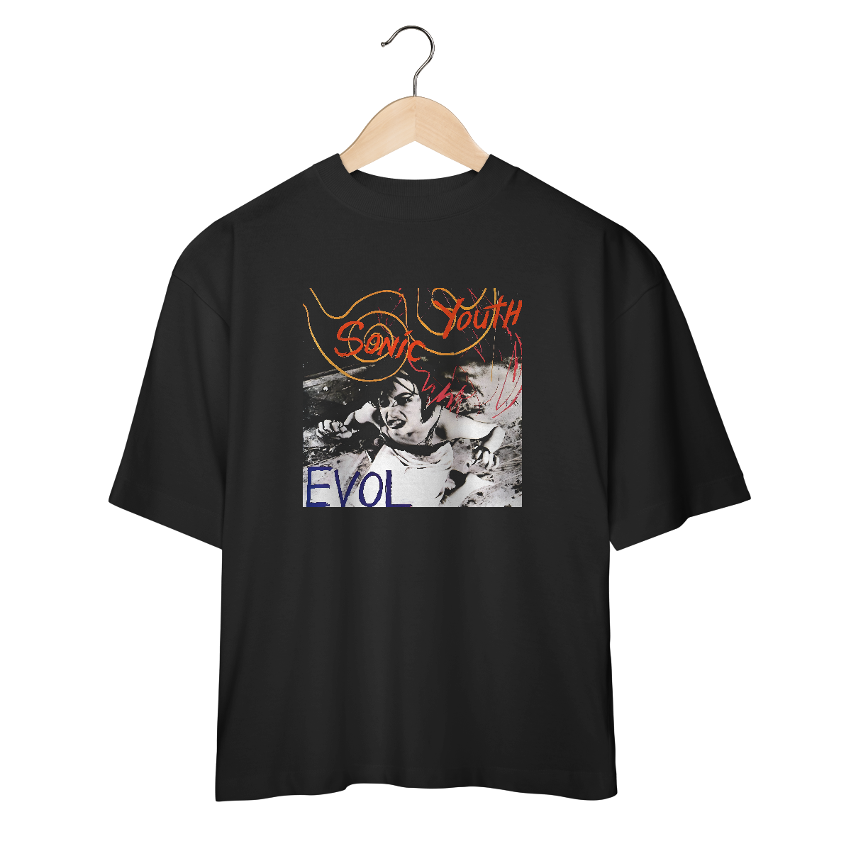 Nome do produto: Camiseta Oversized Premium Sonic Youth - Evol - Coleção Rock/ Alternativo