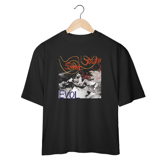 Camiseta Oversized Premium Sonic Youth - Evol - Coleção Rock/ Alternativo