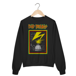 Moletom Fechado Bad Brains - Coleção Punk/ Hardcore