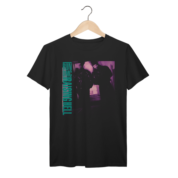 Camiseta Premium RUN DMC - Raising Hell - Coleção Rap