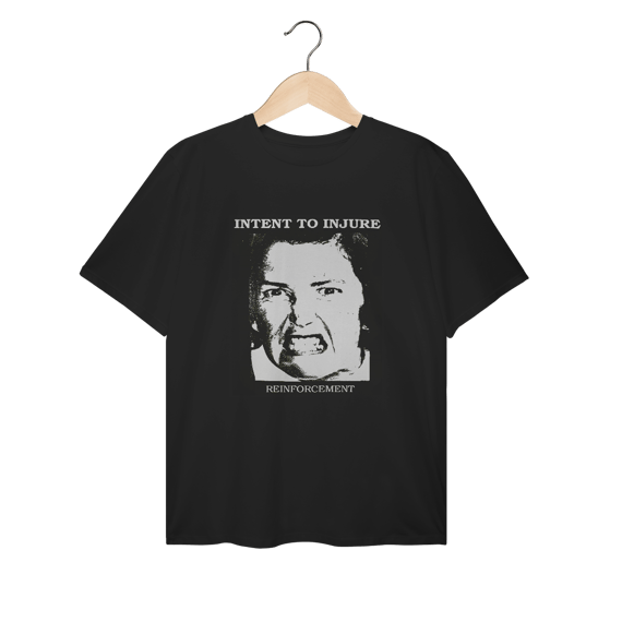 Camiseta Plus Size Intent to Injure - Reinforcement - Coleção Punk/ Hardcore