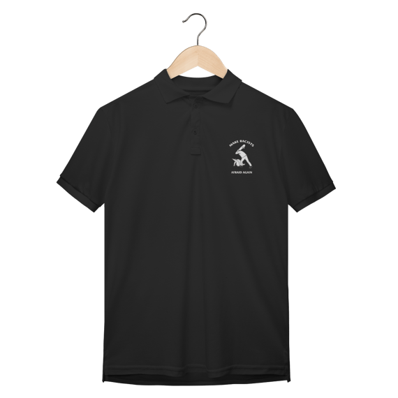 Camisa Polo Premium Make Racists Afraid Again - Coleção Cultura Pop