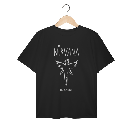 Camiseta Plus Size Nirvana - In Utero - Coleção Rock