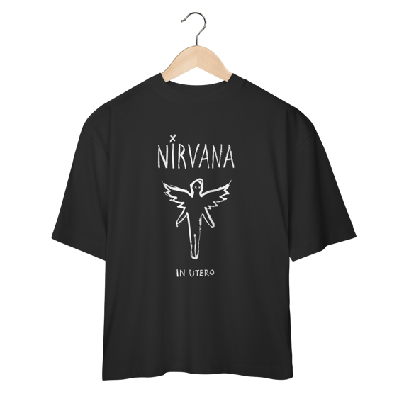 Camiseta Oversized Nirvana - In Utero - Coleção Rock