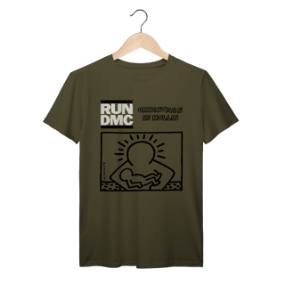 Nome do produto Camiseta Premium RUN DMC - Christmas in Hollis - Coleção Rap