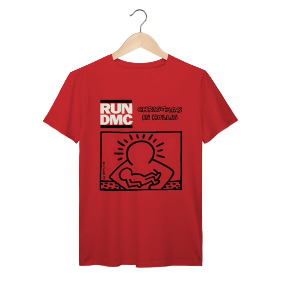 Camiseta Premium RUN DMC - Christmas in Hollis - Coleção Rap