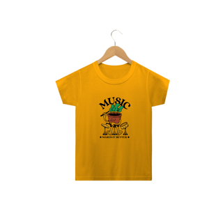 Nome do produto Camiseta Music Makes It Better (2 a 14 anos)