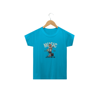 Nome do produto Camiseta Music it's the answer (2 a 14 anos)