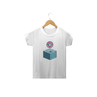 Nome do produto Camiseta Diamante Minecraft (2 a 14 anos)