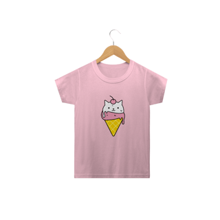 Nome do produto Camiseta Ice Cream Kitten (2 a 14 anos)