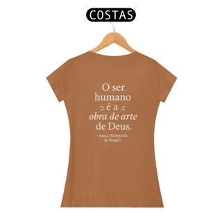 Nome do produto Camiseta Feminina - Obra de Deus - Pima