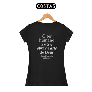 Nome do produto Camiseta Feminina - Obra de Deus - Pima