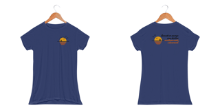 Nome do produto Camiseta Feminina Baby Long Sport Proteção UV Dry Quando Se Navega Sem Destino