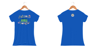 Nome do produto Camiseta Feminina Baby Long Sport Proteção UV Dry Viva De Acordo Com A Natureza