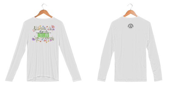 Camiseta Manga Longa Sport Proteção UV Dry Viva De Acordo Com A Natureza