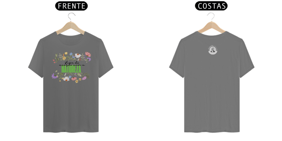 Camiseta T-Shirt Estonada Viva De Acordo Com A Natureza