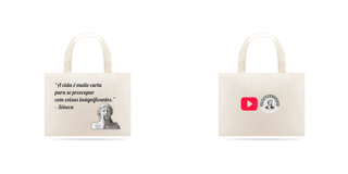Ecobag A Vida É Curta Sêneca Estoicismo