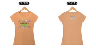 Nome do produto Camiseta Feminina Baby Long Estonada Viva De Acordo Com A Natureza