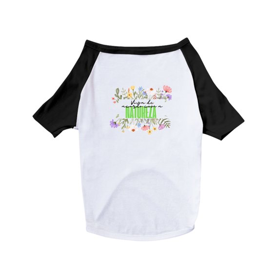 Camiseta Pet Dog  Viva De Acordo Com A Natureza