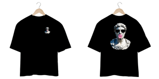 Nome do produto Camiseta Oversized Estátua Pixelizada