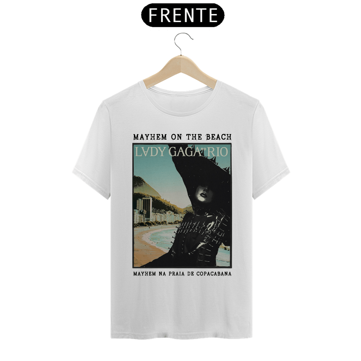 Nome do produto: Camiseta Lady Gaga Mayhem On The Beach Poster