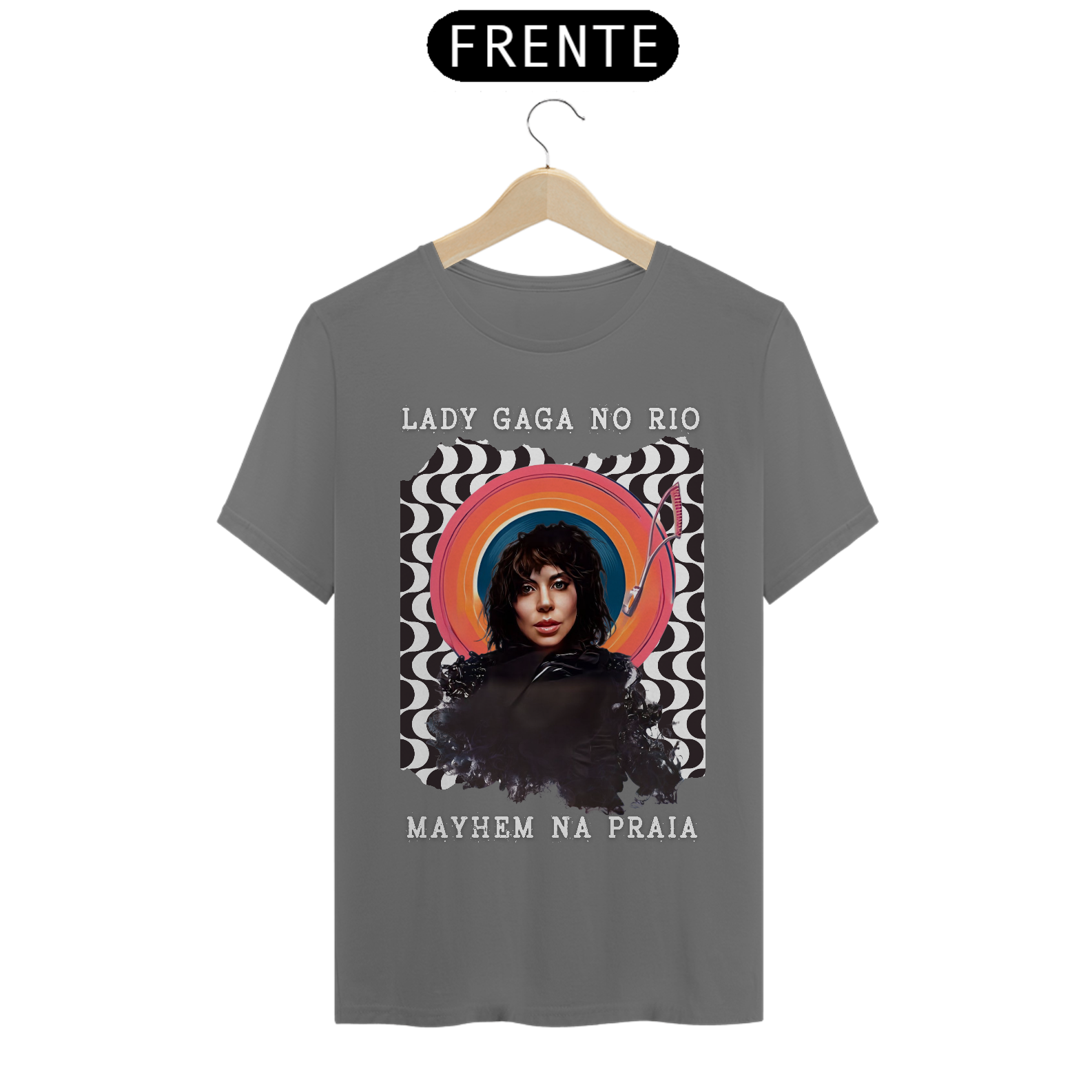 Camiseta Estonada Lady Gaga no Rio - Calçadão
