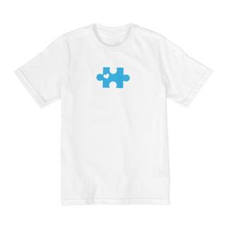 Nome do produto Camiseta infanto juvenil quebra cabeça azul