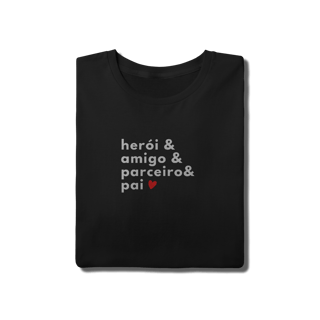 Nome do produto Camiseta &Pai Preta